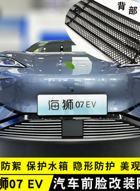 2024款比亚迪海狮07EV中网防虫网 前脸专用改装饰条配件汽车用品