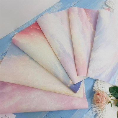 【41组】彩云与星空DIY十字绣背景布单块34X46cm绚彩布炫彩布锁边