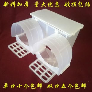 鸽子自动喂食器大容量料槽自动单双料盒食槽防扒料鸽子用品用具