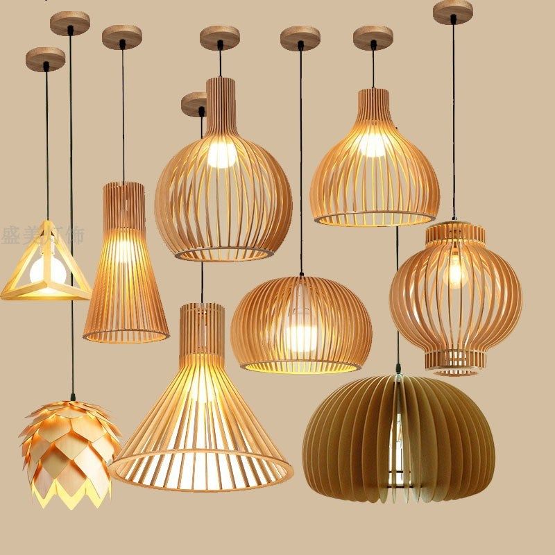 新中式竹编木艺吊灯 禅意茶室餐厅火锅店南瓜木质民宿饭店客厅灯,家装灯饰光源,床头/玄关/吧台/过道吊灯,淘宝优惠券,粉丝福利购,淘宝优惠卷