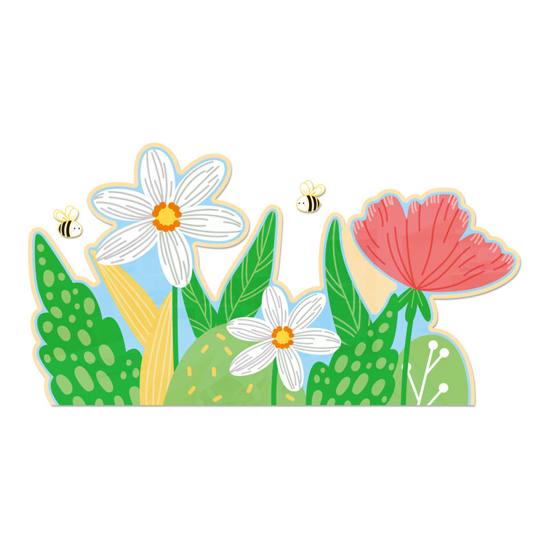 幼儿园植物角布置材料花草踢脚线墙贴腰线贴走廊墙角装饰儿童房画,家居饰品,文化墙贴,淘宝优惠券,粉丝福利购,淘宝优惠卷