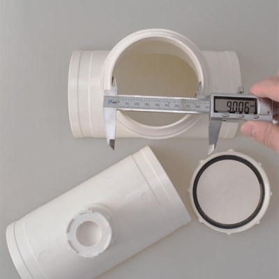 PVC开口三通带检查口立管封口堵盖快速修补漏洞5075110下水管配件