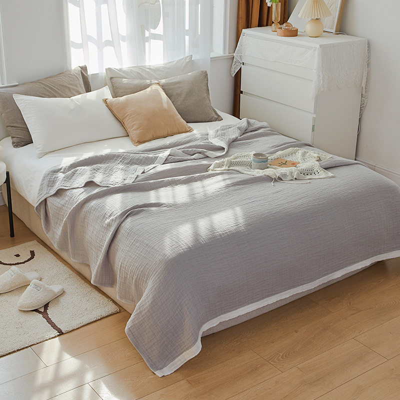 夏天高级纱布毛巾被纯棉成人空调毯夏季盖毯全棉家用五层厚款单人,床上用品,休闲毯/毛毯/绒毯,淘宝优惠券,粉丝福利购,淘宝优惠卷