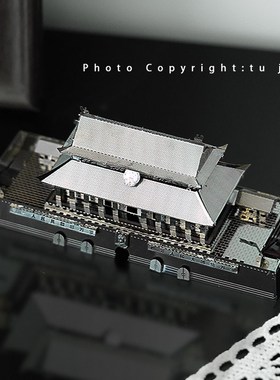 红旗飘起时 是国与家的盛宴天安门3D金属拼图创意立体模型