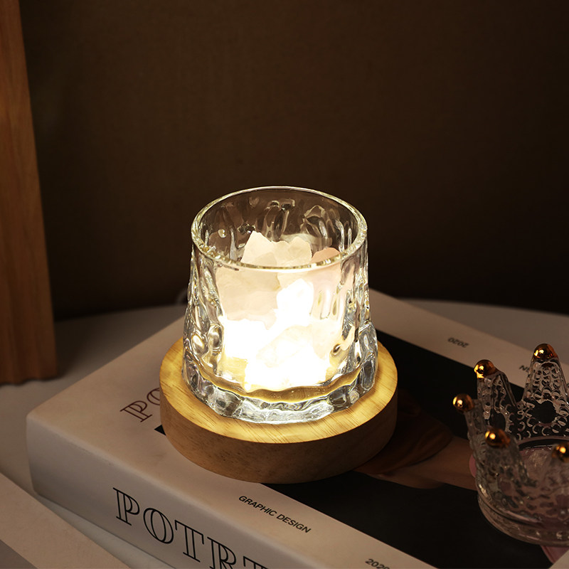 盐灯小夜灯氛围灯创意卧室宿舍睡眠床头灯USB接口生日礼物玻璃罐,家居饰品,烛台,淘宝优惠券,粉丝福利购,淘宝优惠卷