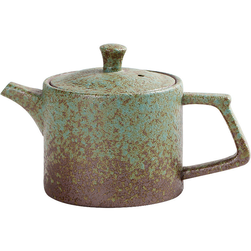 碌心 日式粗陶茶壶 复古单壶 陶瓷红茶绿茶泡茶壶家用壶功夫茶具