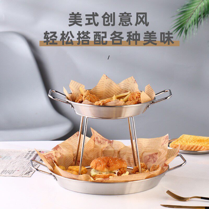 美式三层生蚝盘西餐多层海鲜塔日韩料理刺身盘自助网红店创意餐具