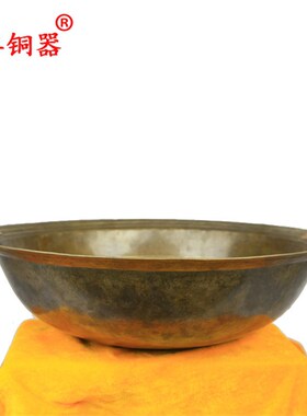 宇卓铜器 纯铜锅双耳锅黄铜锅工艺品摆件