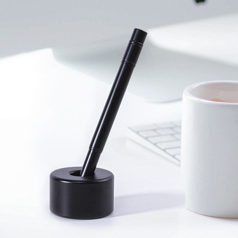 转笔者铝合金笔座高端时尚R3边缘倒角磨砂创意个性桌面收纳笔插高,文具电教/文化用品/商务用品,笔插,淘宝优惠券,粉丝福利购,淘宝优惠卷