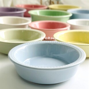 新款酷彩LC圆珠宠物陶瓷猫碗狗碗食盆水碗小中大型犬防打翻