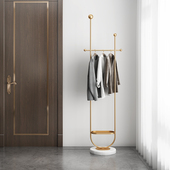 意式 轻奢衣架落地卧室简易衣服架子客厅门口家用挂衣架玄关衣帽架