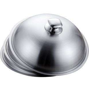 不锈钢炒锅盖子家用通用炒菜锅平底锅盖厚高拱加高30寸32cm34厘米