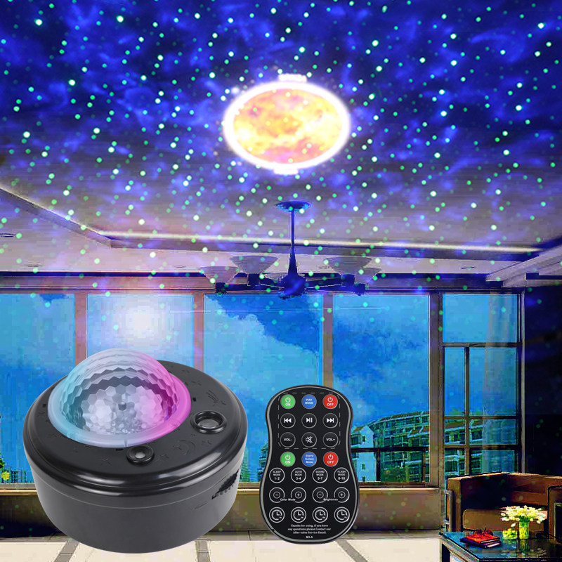 星空满天星卧室旋转氛围房间家用气氛生日礼物酒吧ktv清吧七彩灯