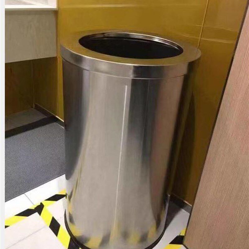 大堂不锈钢酒店垃圾桶宾馆时尚立式带内桶烟灰缸商场果皮桶箱包邮