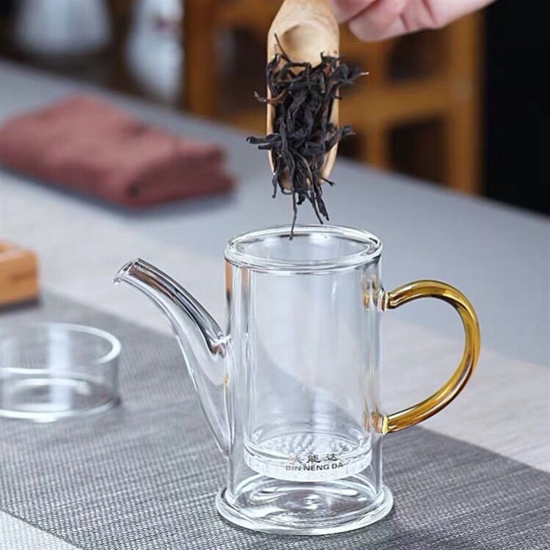 斌能达加厚玻璃泡茶壶过滤冲茶器红茶泡绿茶办公室功夫茶具小号