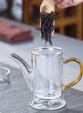 斌能达加厚玻璃泡茶壶过滤冲茶器红茶泡绿茶办公室功夫茶具小号