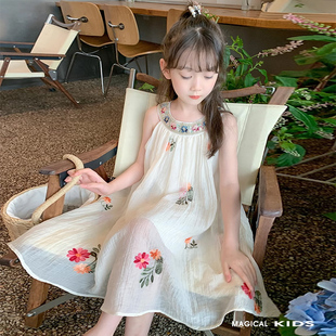 女童连衣裙夏装2023新款女宝宝洋气童装小女孩夏季裙子儿童公主裙