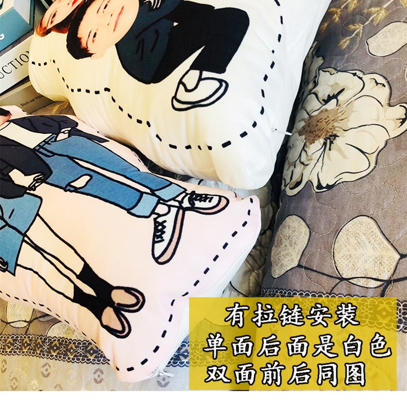 蔡徐坤等身抱枕真人版偶像可定制大尺寸睡觉公仔双面印图