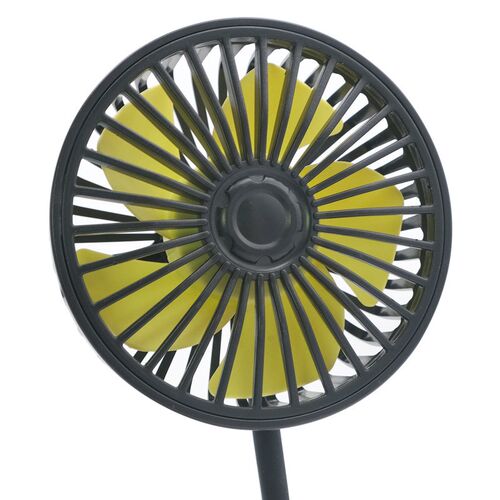 车载风扇汽车用强力制冷12V24伏通用车内空调降温USB后排小电风扇