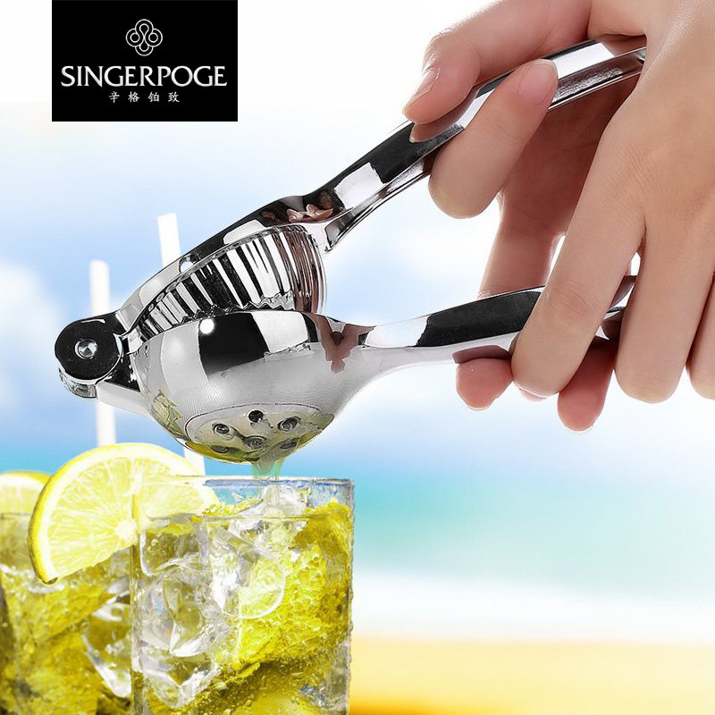 锌合金手动水果榨汁机加厚柠檬夹橙子家用压汁器婴儿迷你辅食原汁