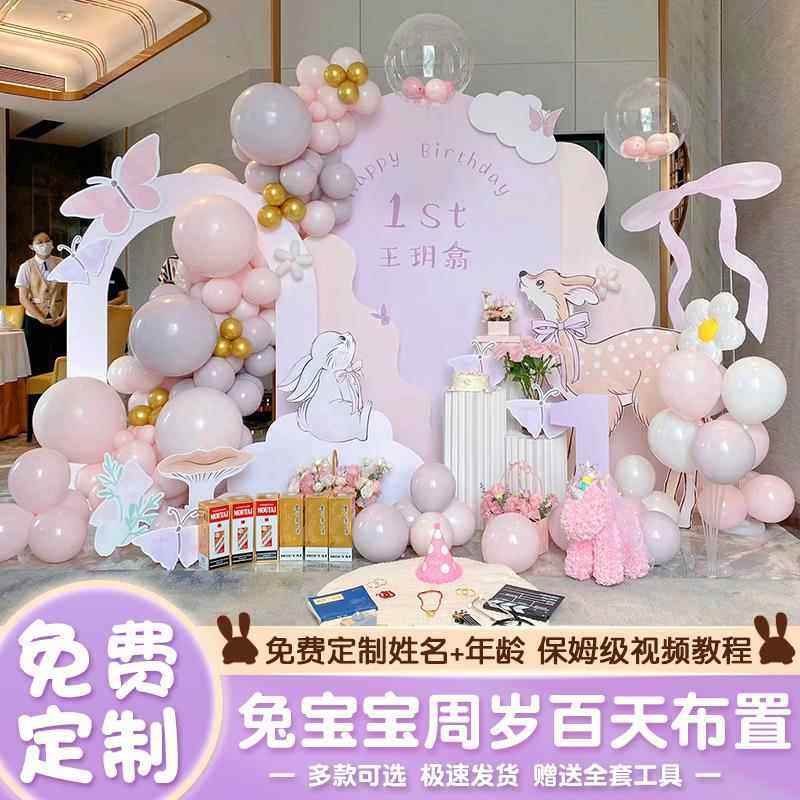 宝宝百日宴场景布置满月仪式感百天岁装饰婴儿酒店气球背景墙kt板,节庆用品/礼品,装扮布置套餐,淘宝优惠券,粉丝福利购,淘宝优惠卷