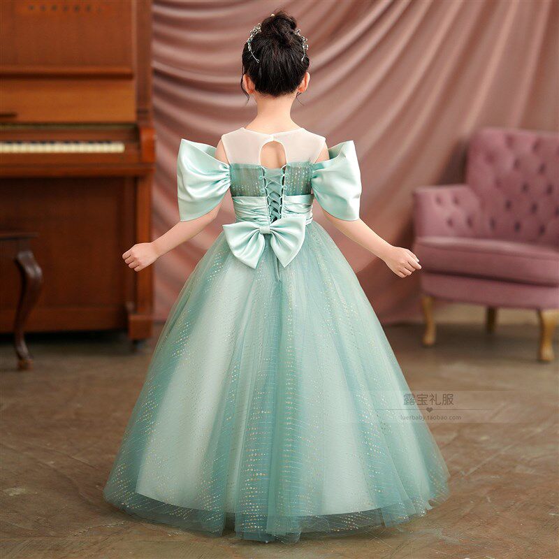 儿童公主裙高端洋气女童晚礼服生日女孩钢琴演奏演出服主持人走秀
