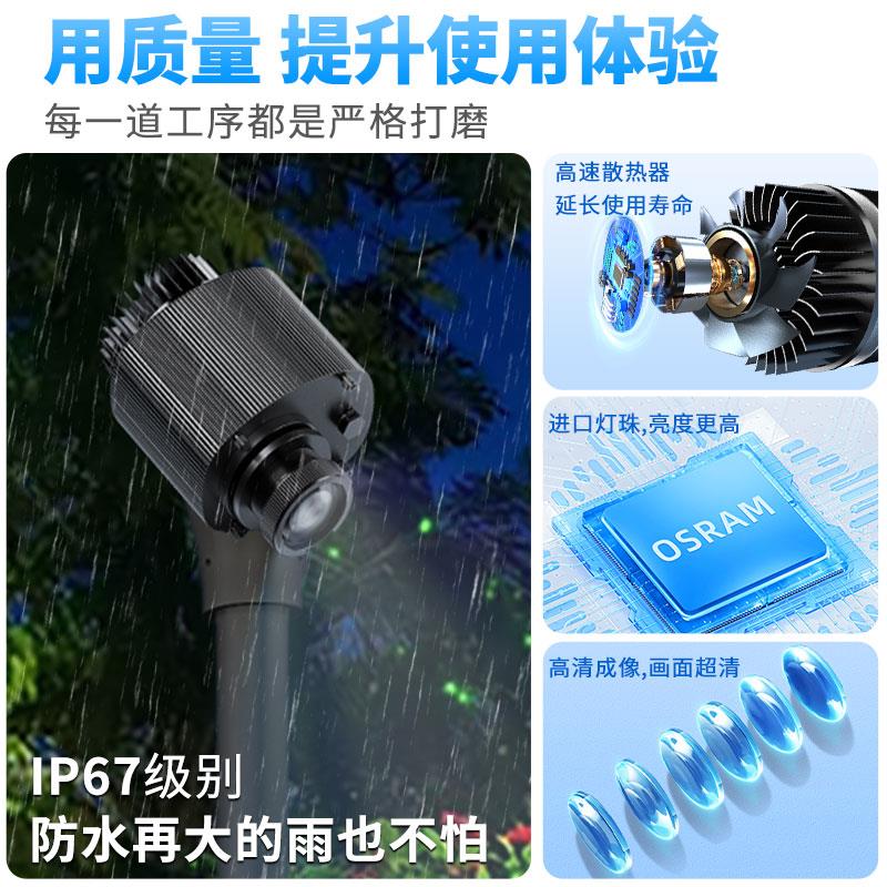 logo灯投影射灯商用门头招牌地面图案带字户外商铺门店广告投引灯