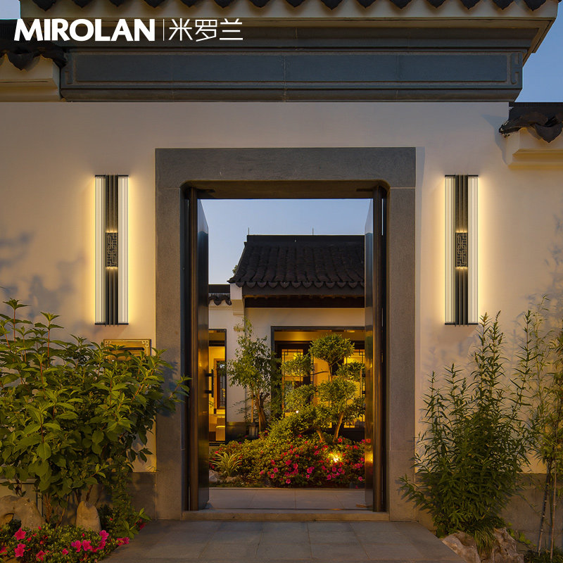 户外壁灯防水中式庭院灯酒店别墅大门口壁灯庭院造景门前灯围墙灯