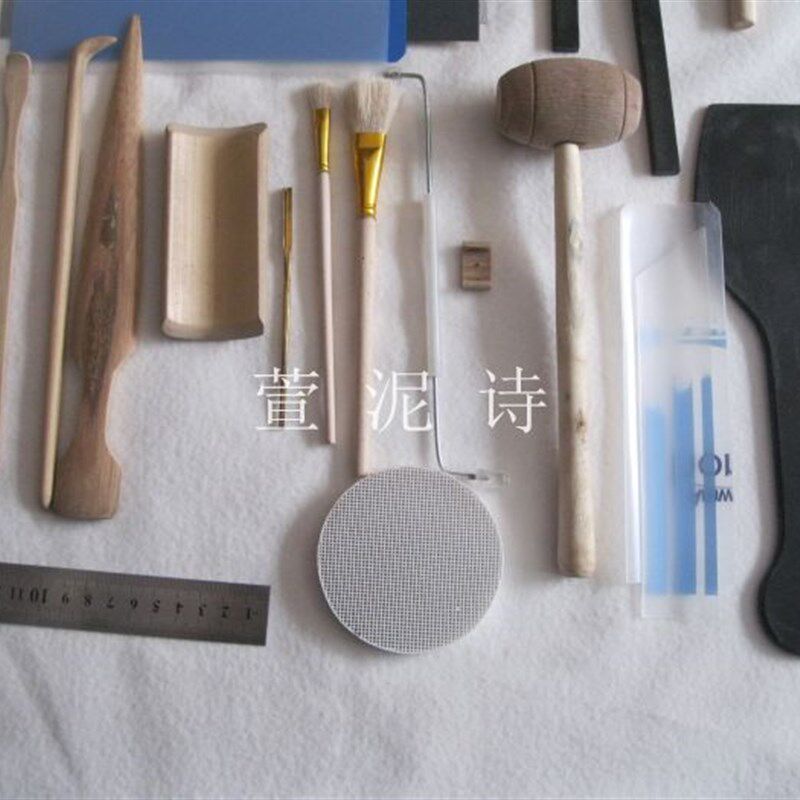 功夫茶具零配茶道配件茶壶入门款45件套基础款全手工制作模型包邮