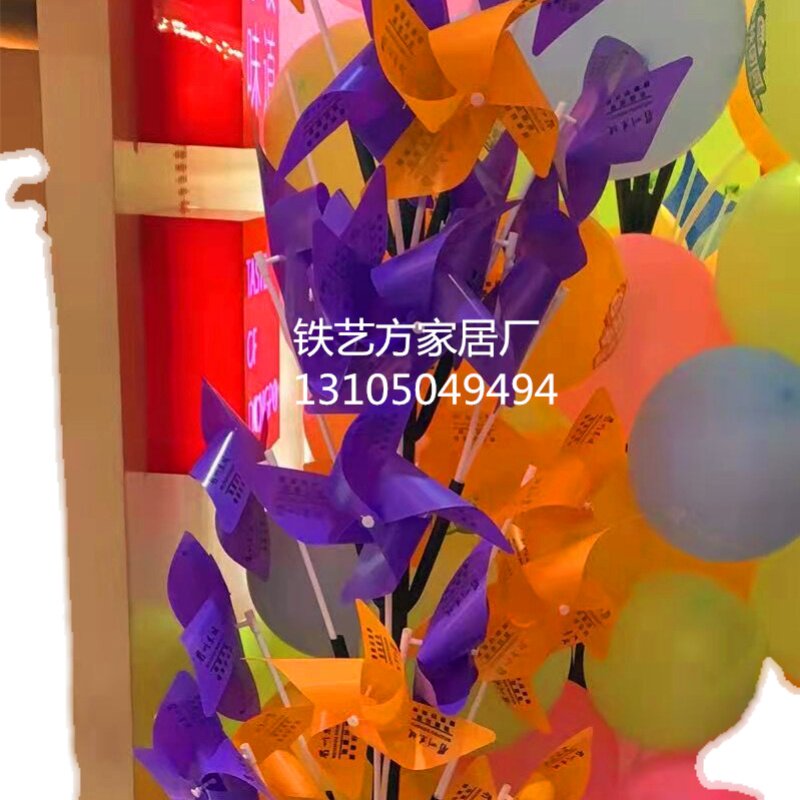 餐厅气球架 广告风车架 风车气球陈列展示架