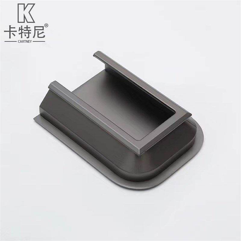 新款锌合金半截开槽拉手橱柜衣柜子对开门嵌入式移门抽屉拉手暗藏,基础建材,小拉手,淘宝优惠券,粉丝福利购,淘宝优惠卷