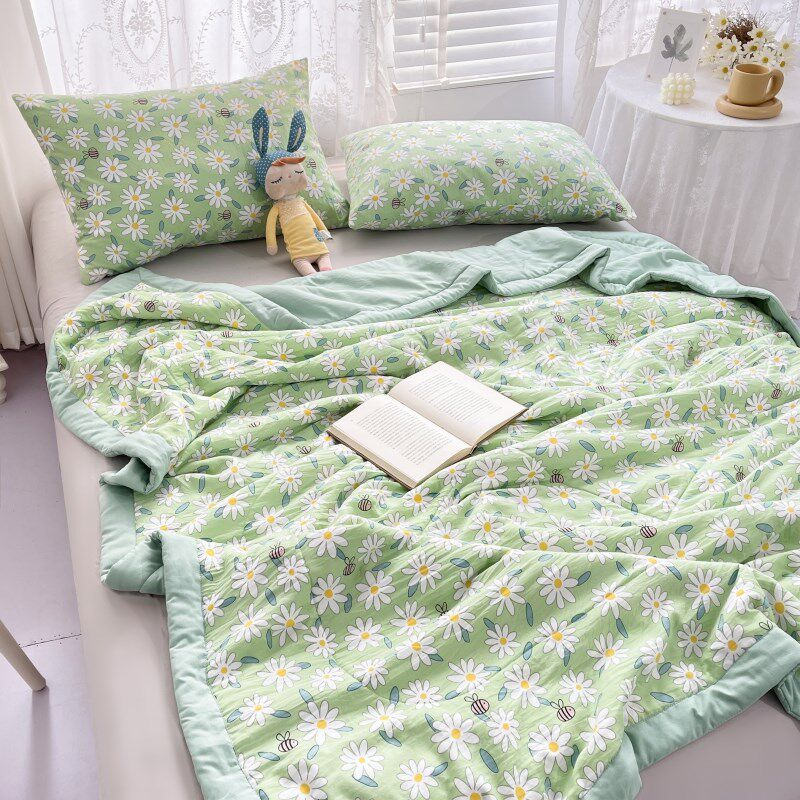 水洗棉空调被夏凉被双人夏被单人夏天儿童学生宿舍春秋被薄款被子