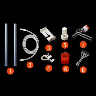 鱼缸真空虹吸抽水管吸砾石吸便器气动式水族箱换水器鱼缸清洁器