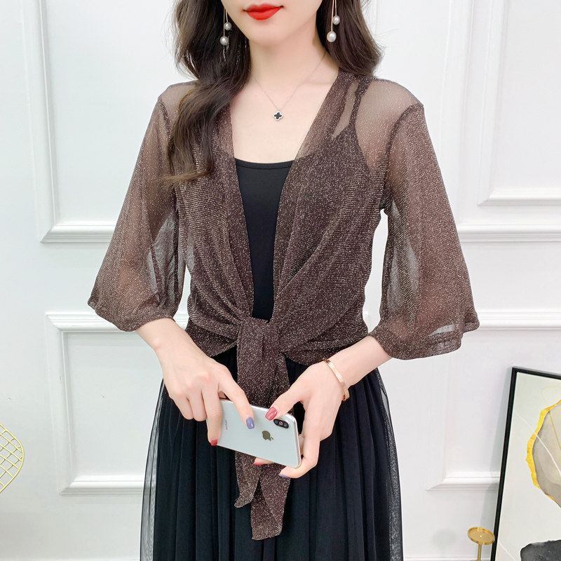 配吊带裙子外搭罩衫夏季女士大码胖MM薄短款外套防晒开衫百搭披肩,女装/女士精品,蕾丝衫/雪纺衫,淘宝优惠券,粉丝福利购,淘宝优惠卷