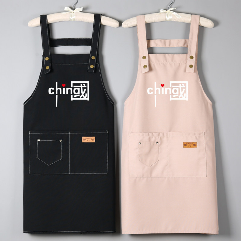围裙女家用厨房防污耐脏新款纯棉美甲餐饮专用帆布定制印字工作服,家庭/个人清洁工具,围裙,淘宝优惠券,粉丝福利购,淘宝优惠卷