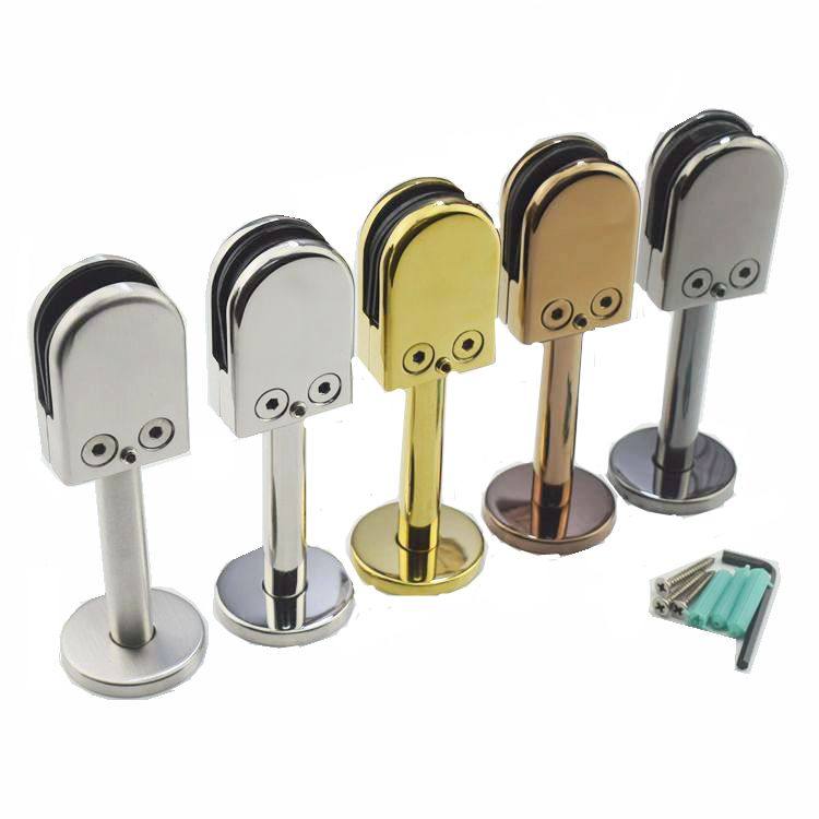 不锈钢免开孔支架玄关屏风隔断玻璃夹固定地夹支撑脚托物架黑色,基础建材,玻璃夹,淘宝优惠券,粉丝福利购,淘宝优惠卷