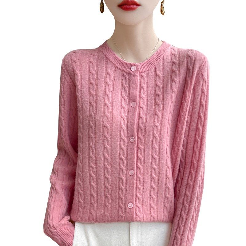 复古麻花长袖开衫女短外套毛衣休闲时尚百搭加厚保暖外搭上衣毛衫,女装/女士精品,毛针织衫,淘宝优惠券,粉丝福利购,淘宝优惠卷