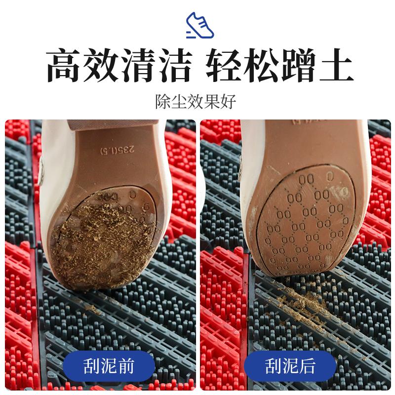 户外门口防滑地垫室外迎宾脚垫子大面积塑料拼接门垫商用进门地毯