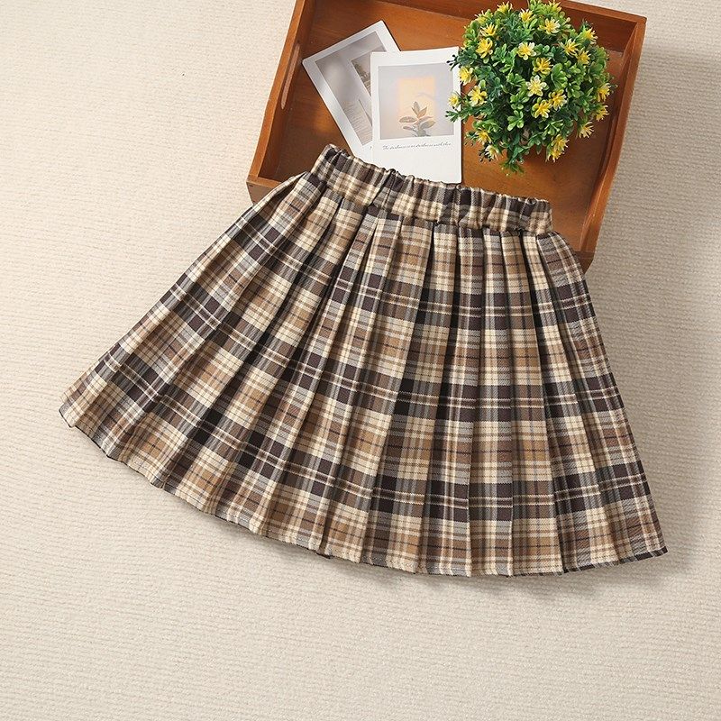 女童半身裙春秋季新款百褶裙海军学院风百搭裙子儿童洋气格子短裙,童装/婴儿装/亲子装,半身裙,淘宝优惠券,粉丝福利购,淘宝优惠卷