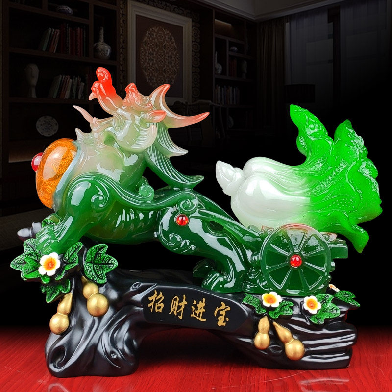 招财进宝玉白菜貔貅摆件家居客厅酒柜装饰品新店铺收银柜台开业礼,家居饰品,桌面摆件,淘宝优惠券,粉丝福利购,淘宝优惠卷