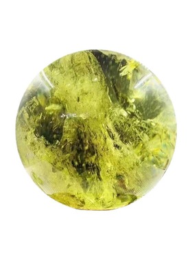 天然黄水晶球原石摆件客厅玄关卧室办公室家居装饰品开业乔迁礼品