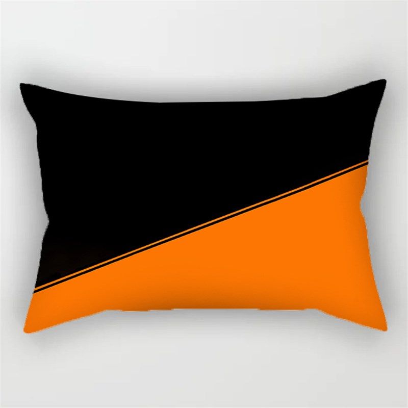 橙色简约抱枕北欧抱枕长方形几何双面沙发靠背护腰装饰多功能睡觉,居家布艺,腰靠垫,淘宝优惠券,粉丝福利购,淘宝优惠卷