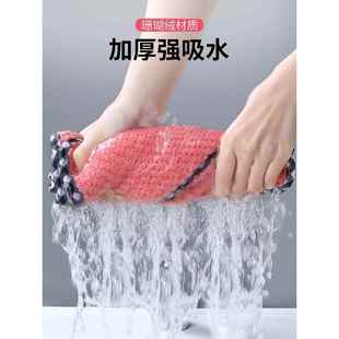 吸水抹布家用懒人洗碗布鱼鳞不怕油厨房用品去油洗碗巾家务清洁布