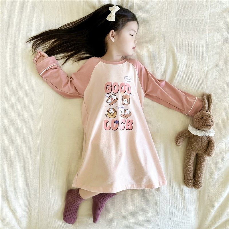 女童纯棉长袖公主睡裙儿童秋冬抗菌卡通家居裙宝宝春秋居家外穿裙,童装/婴儿装/亲子装,家居裙/睡裙,淘宝优惠券,粉丝福利购,淘宝优惠卷