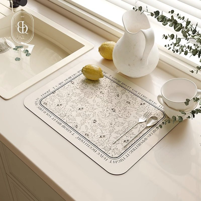 莉里克咖啡机吸水凉垫子厨房碗盘吧台沥水垫水杯干燥垫餐桌台免洗,居家布艺,家用脚垫,淘宝优惠券,粉丝福利购,淘宝优惠卷