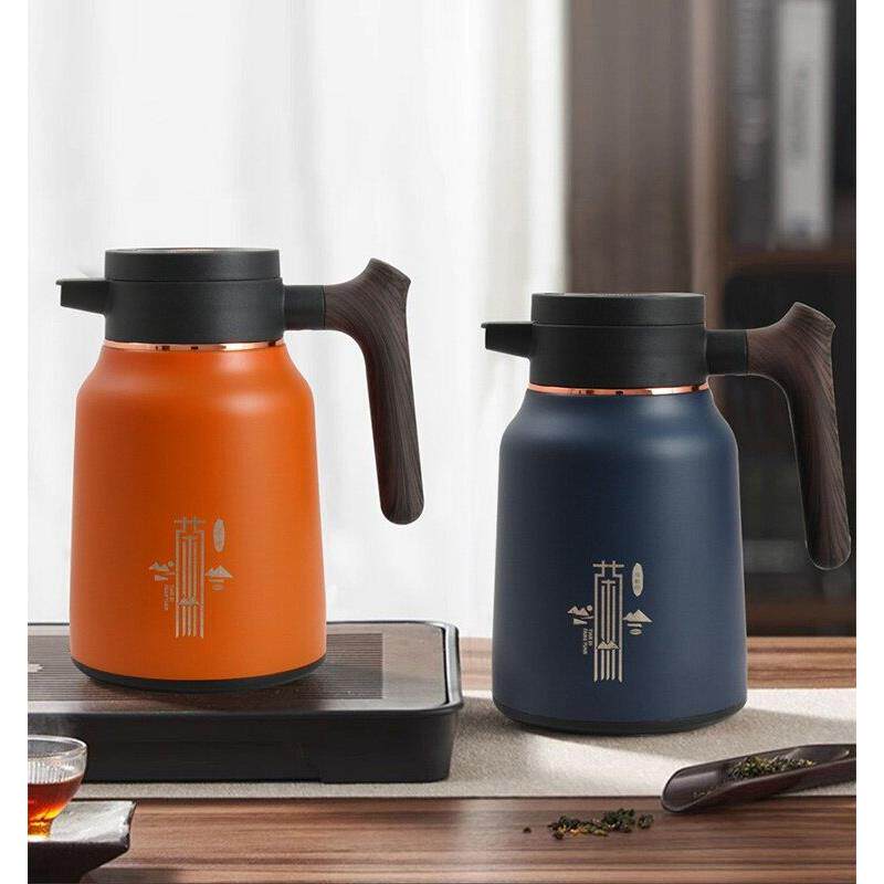 焖茶真空保温茶壶带过滤茶水分离 316不锈钢内胆家用养生壶泡茶器
