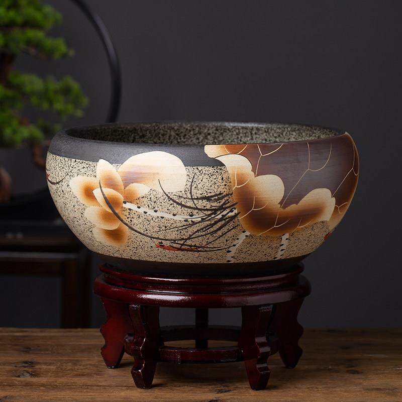 陶瓷花盆多肉老桩盆荷花台面鱼缸水培容器盆栽植物花卉盆景乌龟缸