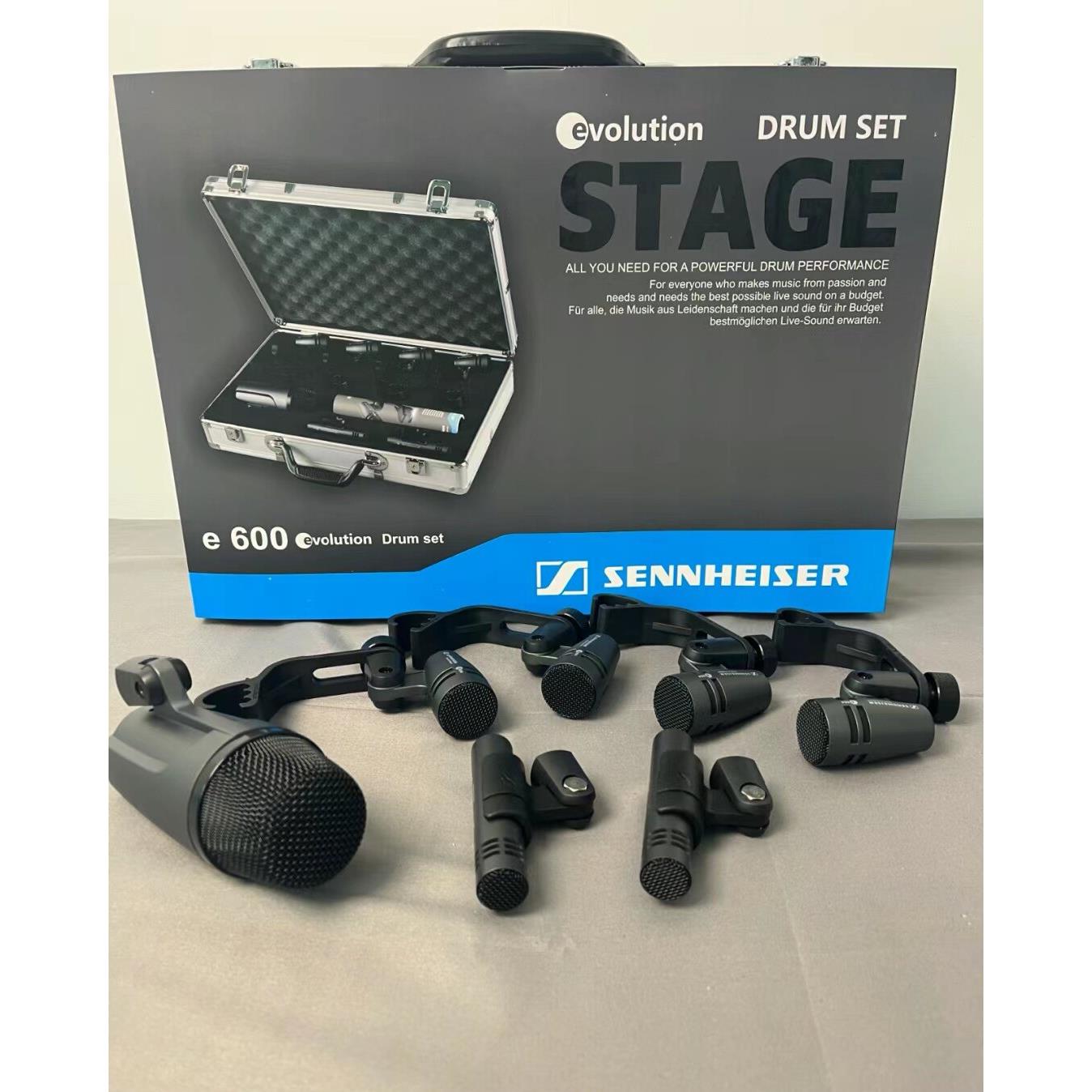 SENNHEISER/森海塞尔e600鼓麦套装架子鼓录音拾音有线话筒七件套