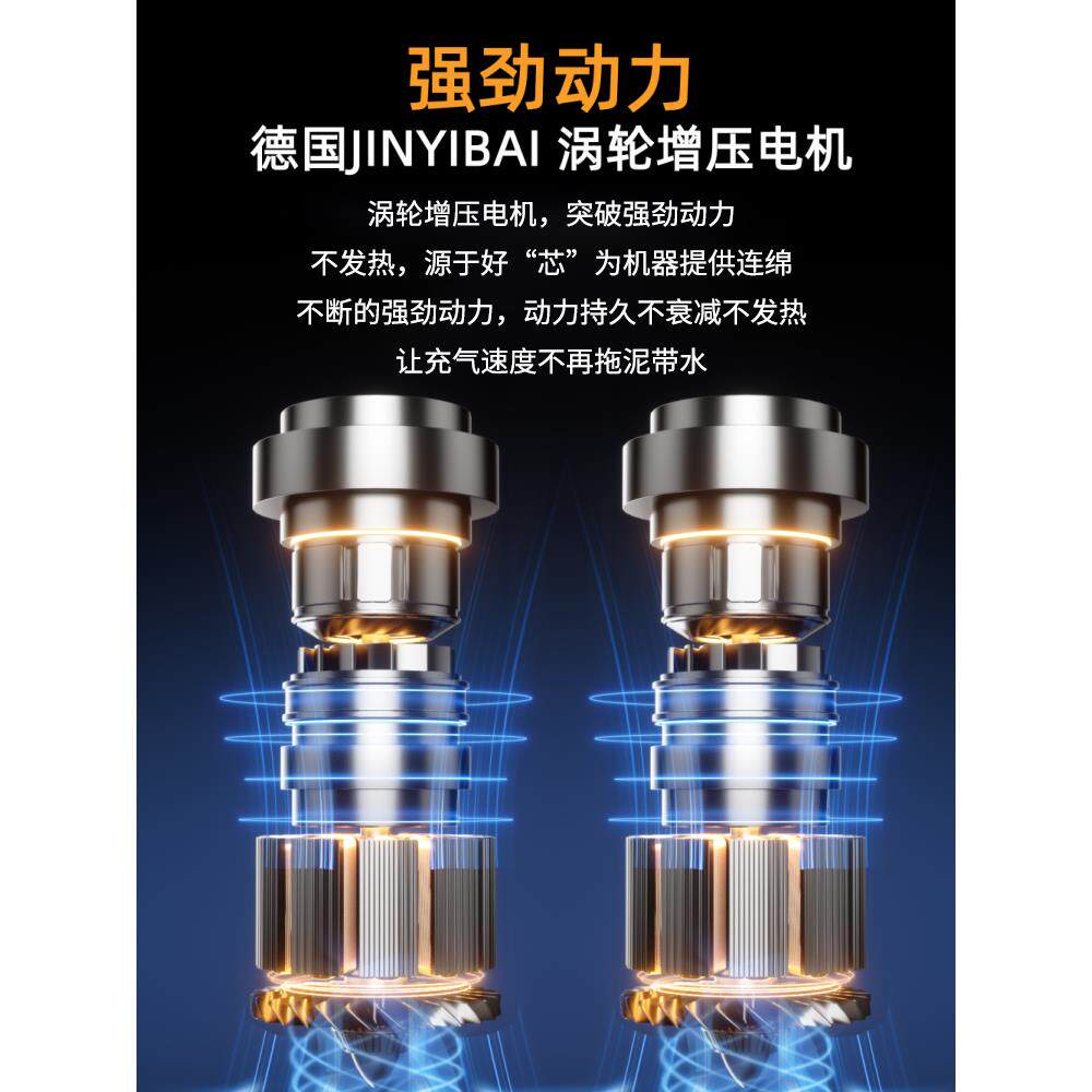 双缸车载充气泵打气筒电动小轿车越野车SUV专用自动加气带测胎压