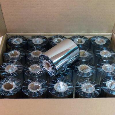 超强混合基碳带110*300条码列印机标签色带不乾胶条码影印纸碳带